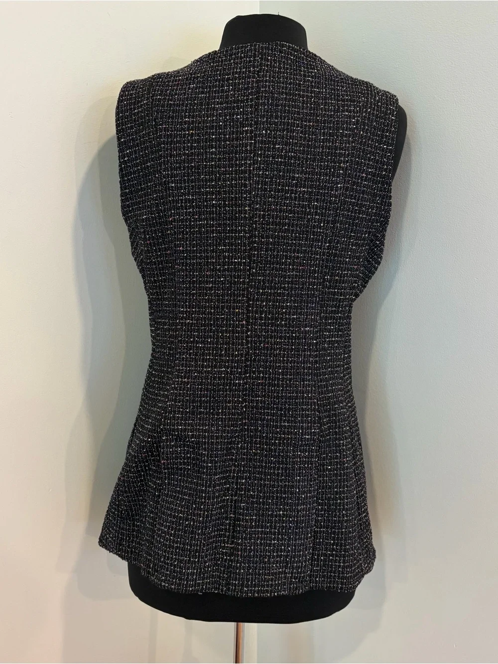 Anthropologie Maeve Square-Neck Tweed Vest